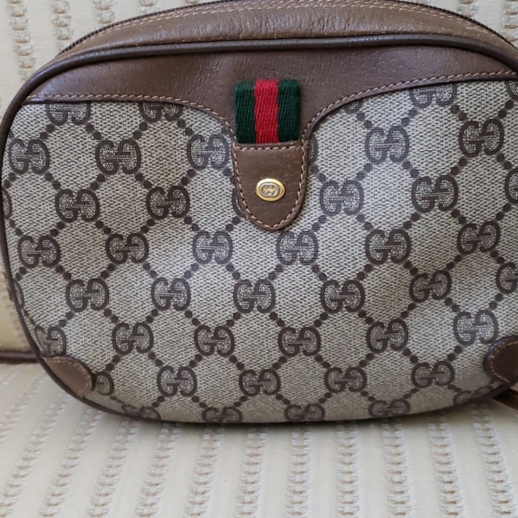 Gucci GG Web Coated Canvas Striped Crossbody Bag - Picture 13 of 14